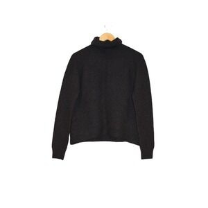 Kuhl Turtleneck Sweater Womens XS Black Textured Rib Knit Long Sleeve Good